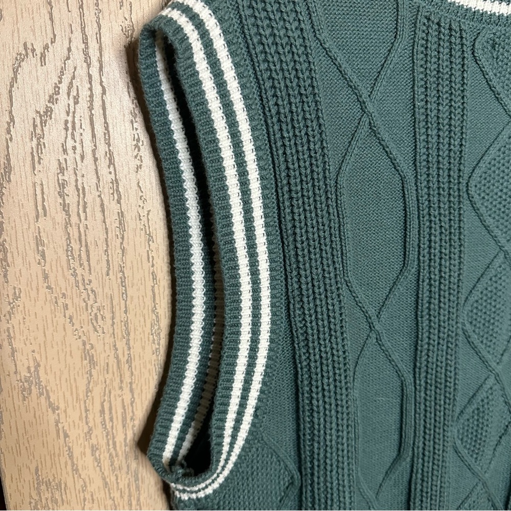 BP Nordstrom Rack Green Sweater Vest Small NEW - Picture 8 of 8
